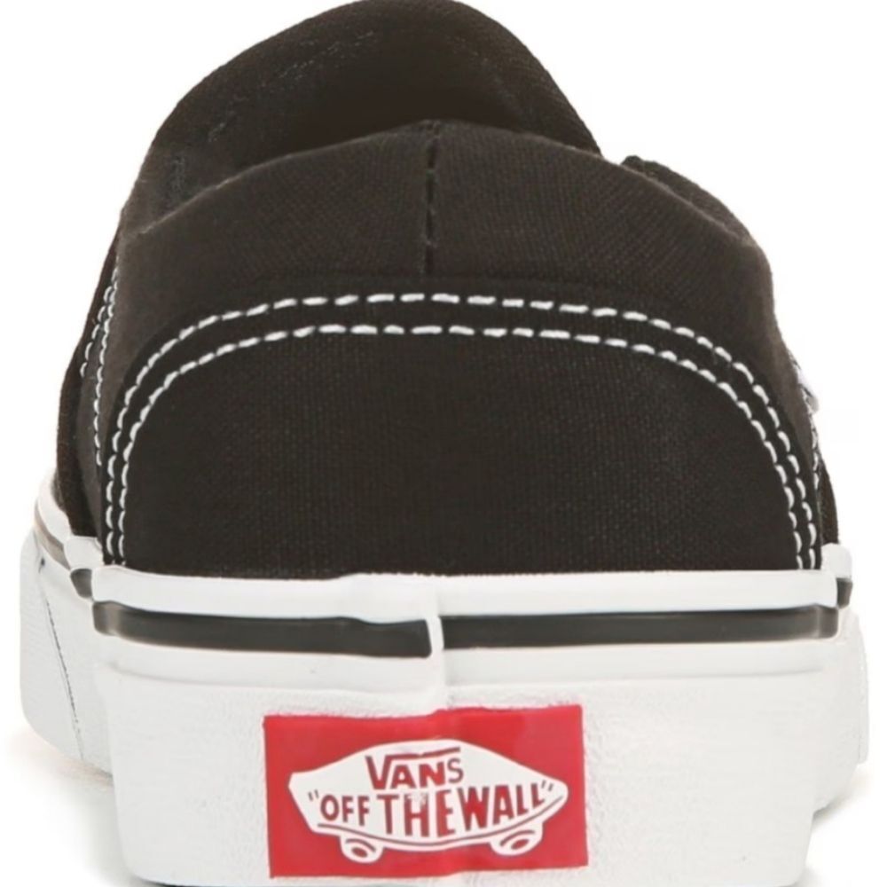 Vans Asher Slip-On Sneaker- Black/White - Picture 5 of 10